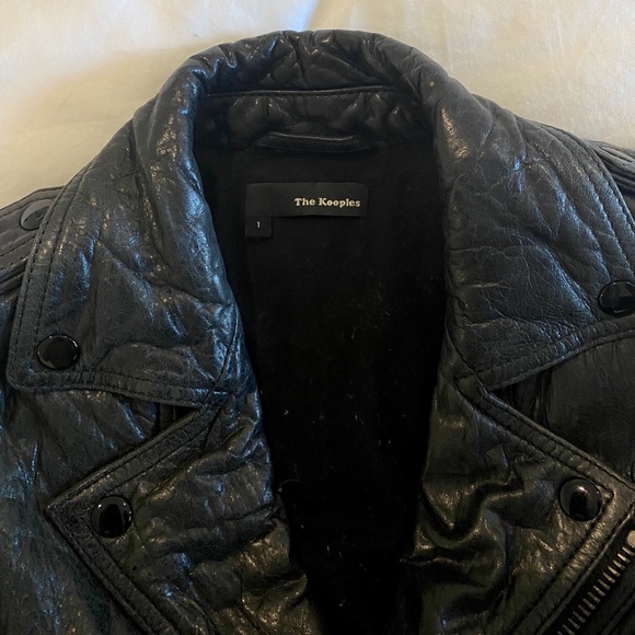 The Kooples Black Leather Jacket - Picture 10 of 12
